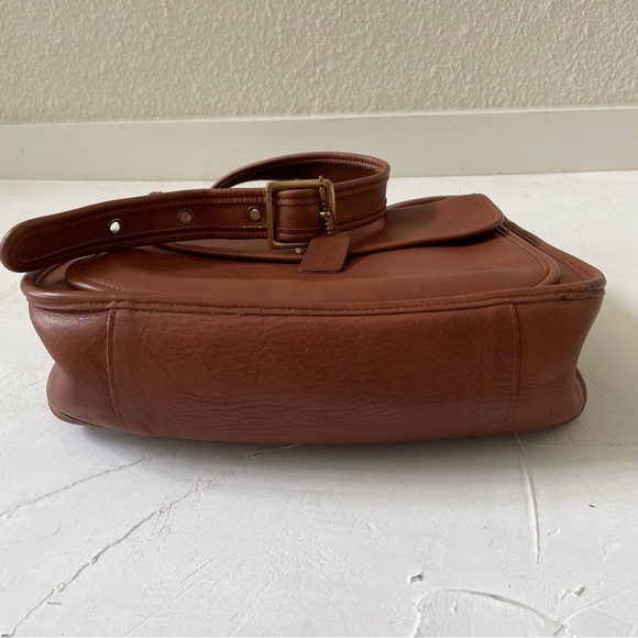 Vintage Coach Taft British Tan Crossbody Bag Shoulder Bag Made In USA 9980 - Picture 6 of 12